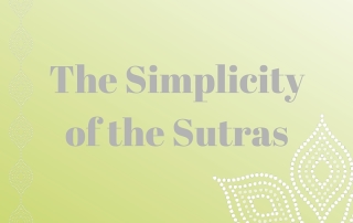 The Simplicity of the Sutras 
