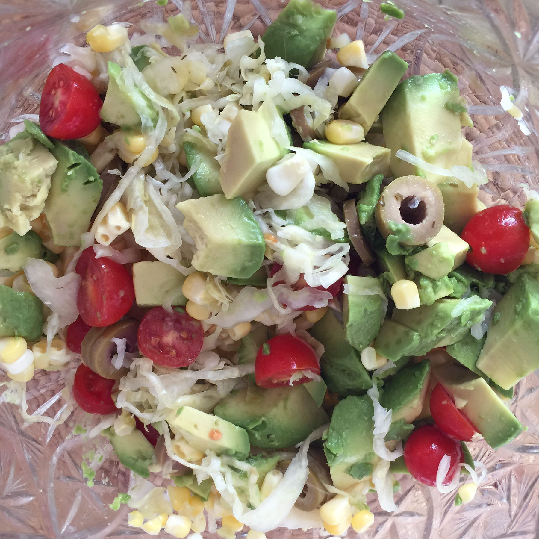 Raw Vegan Avocado Corn Salad Recipe